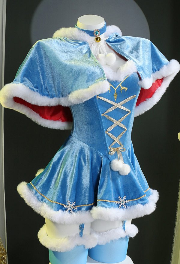 クリスマス コスプレ セクシー 下着 青色