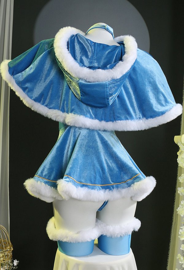 クリスマス コスプレ セクシー 下着 青色