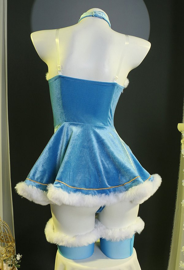 クリスマス コスプレ セクシー 下着 青色