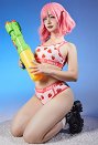 イチゴ スポーツブラ セクシー 下着 ピンク