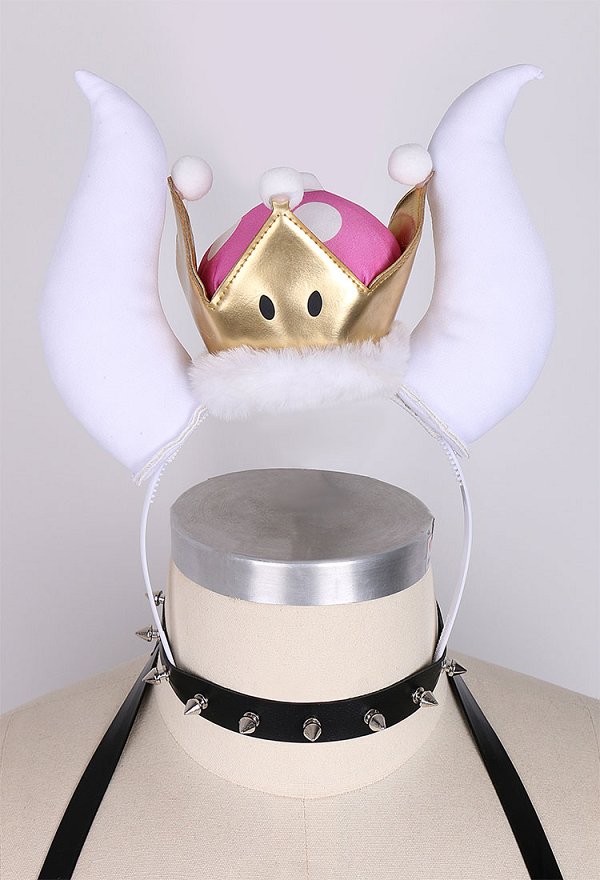 プラスサイズ クッパ姫 コスプレ 同人 黒色 ボディースーツ