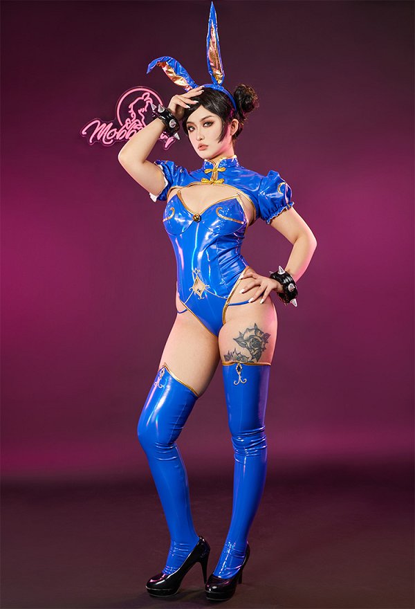 チュン・リー コスプレ 同人服 バニーガール