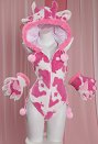 乳牛 可愛い ホームウェア 下着 ピンク