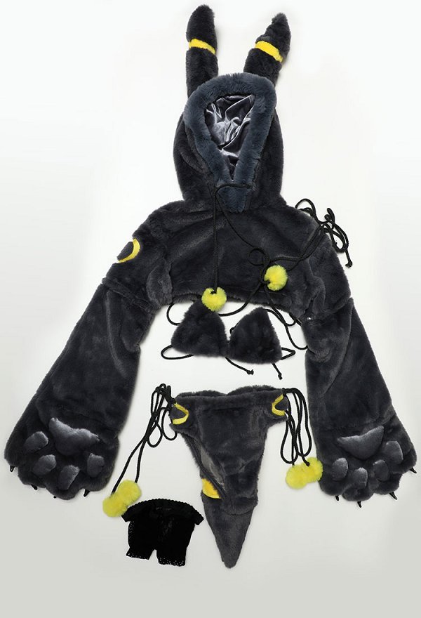 PM ブラッキー 可愛い ホームウェア 下着 獣爪手袋付き