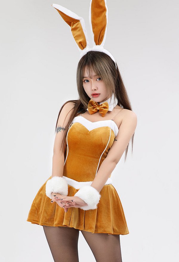 可愛い バニーガール セクシー 下着 黄色