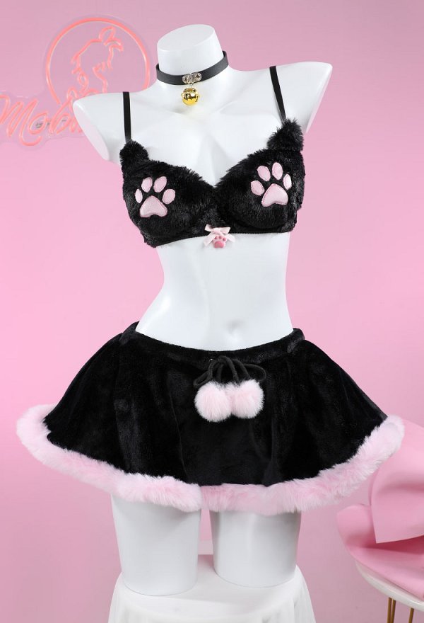 猫足模様 ぬいぐるみ ホームウェア 猫爪模様 セクシー 下着 ビキニセット 猫足模様 ぬいぐるみ ホームウェア 猫爪模様 セクシー 下着 ビキニセット