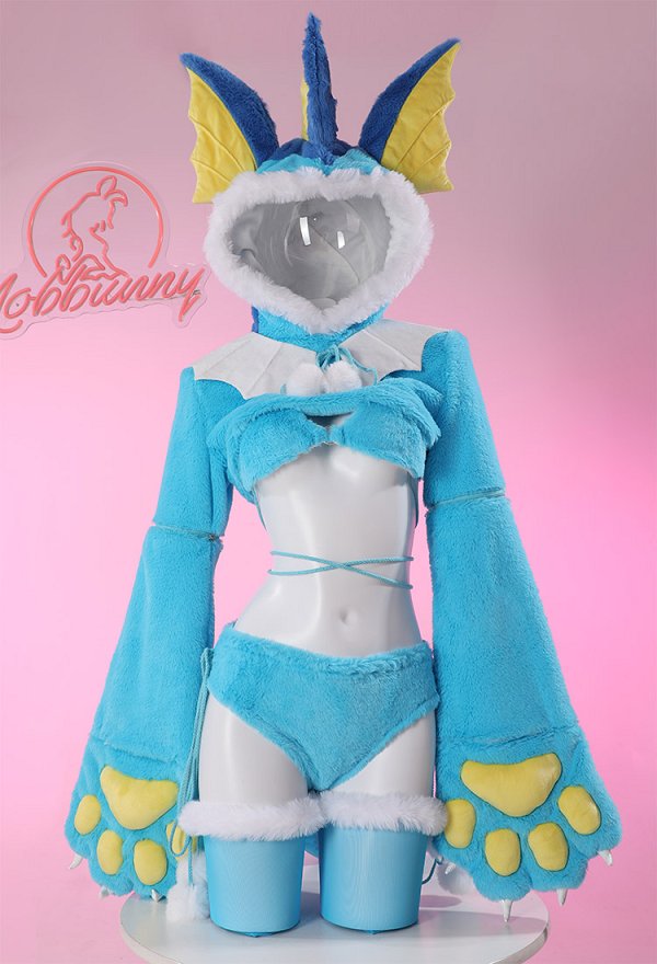 PM シャワーズ コスプレ ホームウェア 肉球手袋付き PM シャワーズ コスプレ ホームウェア 肉球手袋付き