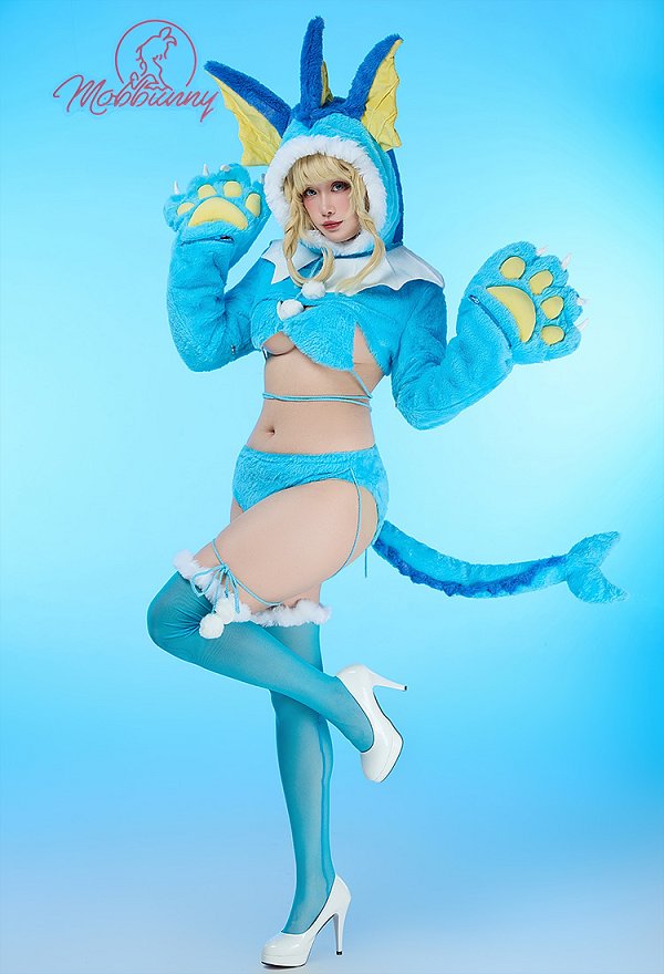 PM シャワーズ コスプレ ホームウェア 肉球手袋付き PM シャワーズ コスプレ ホームウェア 肉球手袋付き