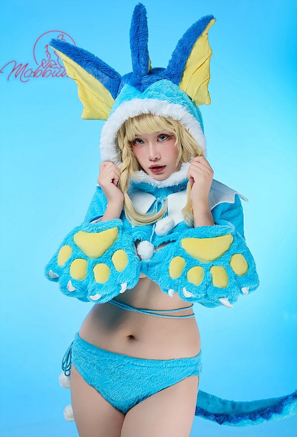 PM シャワーズ コスプレ ホームウェア 肉球手袋付き PM シャワーズ コスプレ ホームウェア 肉球手袋付き