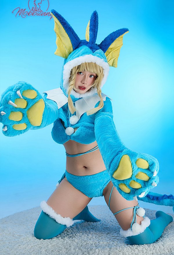 PM シャワーズ コスプレ ホームウェア 肉球手袋付き PM シャワーズ コスプレ ホームウェア 肉球手袋付き