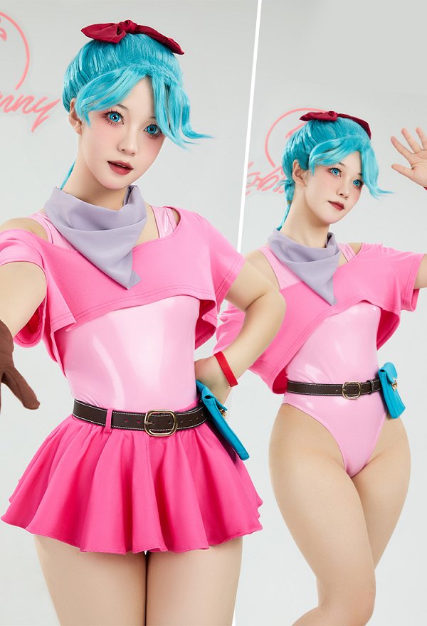 かわいい ピンク セクシー ランジェリーセット PUレザー ボディスーツ 下着