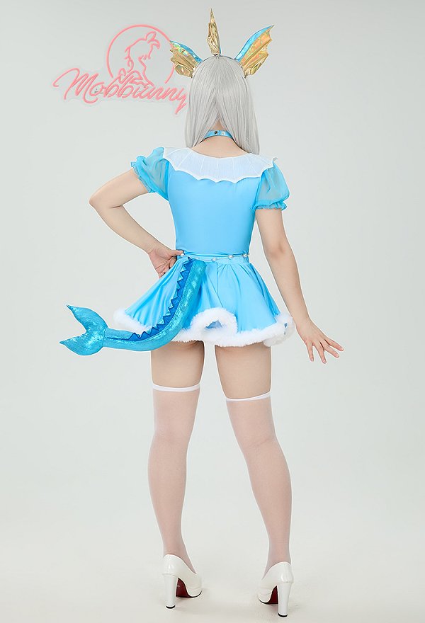 PM シャワーズ コスプレ 擬人化 かわいい 水色 ホームウェア
