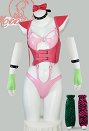 可愛い PUレザー セクシー ピンク色 ボデースーツ 誘惑服 下着