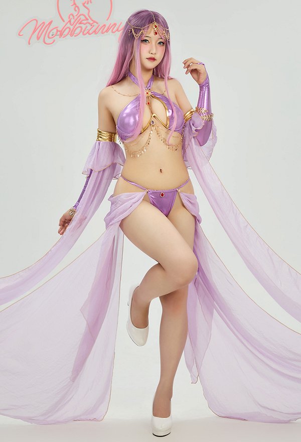 ポケモン エーフィ 擬人 コスプレ 紫色ドレス