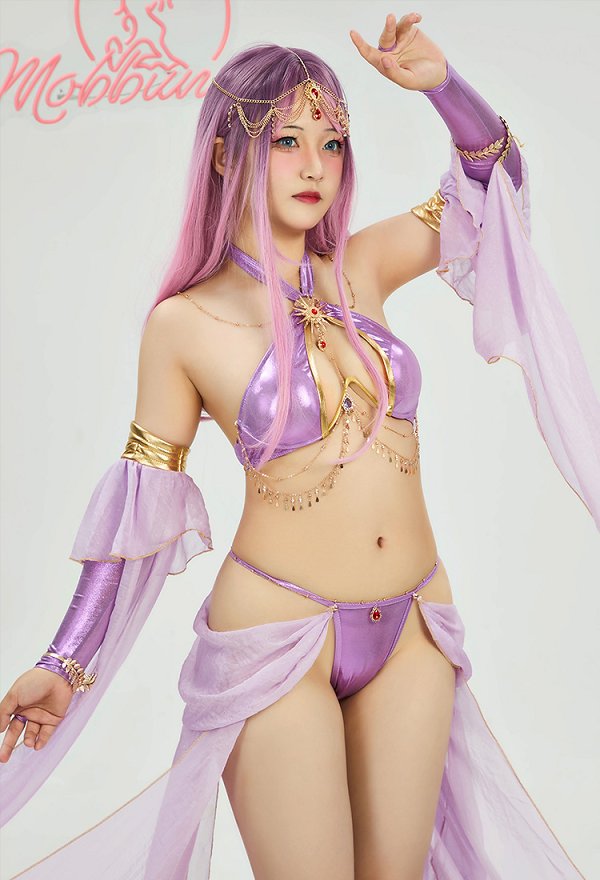ポケモン エーフィ 擬人 コスプレ 紫色ドレス