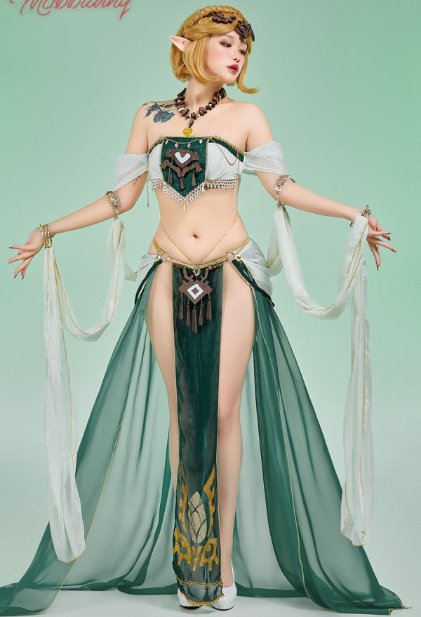 ゼルダ姫 同人服 踊り子 ドレス 下着 ゼルダ姫 同人服 踊り子 ドレス 下着