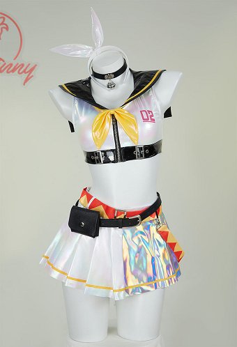 鏡音リン 派生服 セットアップ ミニスカート セクシー 下着