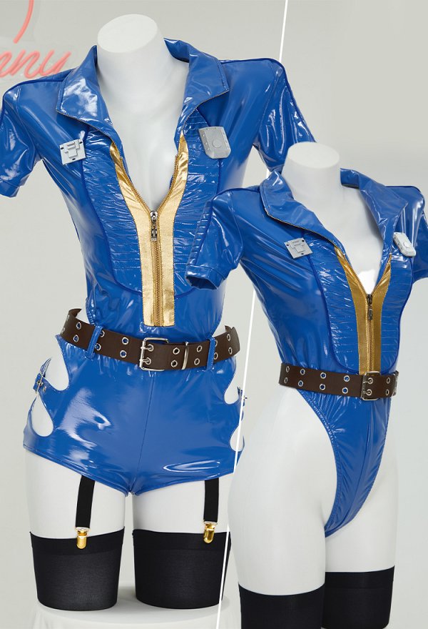 Fallout フォールアウト Lucy MacLean コスプレ 同人服 青色 ボディースーツ Fallout フォールアウト Lucy MacLean コスプレ 同人服 青色 ボディースーツ