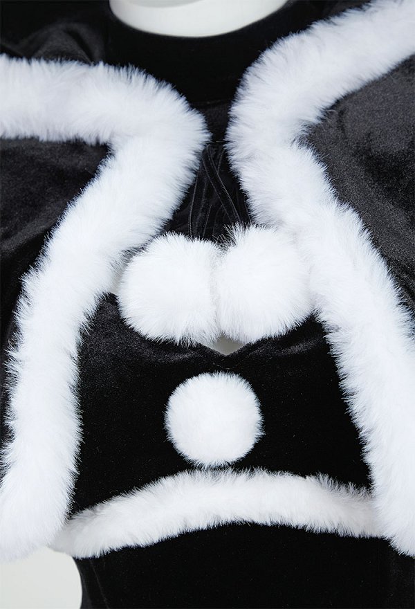 ニーア オートマタ 2B 同人 コスプレ クリスマス ドレス 黒色