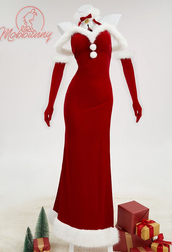 クリスマス コスプレ 赤色ドレス クリスマス コスプレ 赤色ドレス