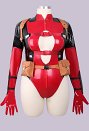 プラスサイズ デッドプール 性転換 派生服 セクシー PUレザー ボディスーツ 下着