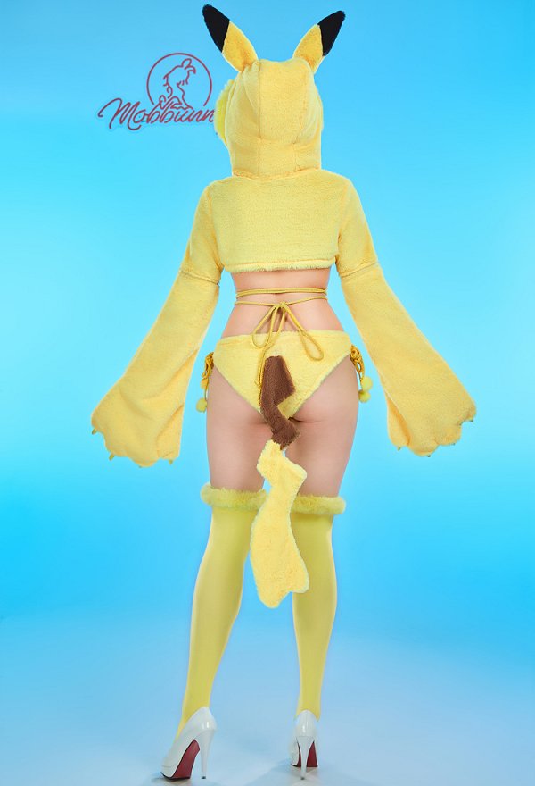 PM ピカチュウ 派生服 コスプレ ホームウェア モコモコ服 獣爪手袋付き PM ピカチュウ 派生服 コスプレ ホームウェア モコモコ服 獣爪手袋付き