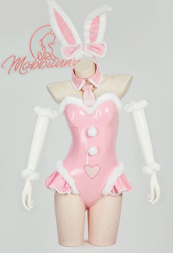 ミク 同人 コスプレ クリスマス服 ピンク バニーガール