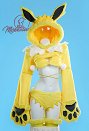 ポケモン サンダースコスプレ  可愛い ホームウェア 獣爪手袋付き