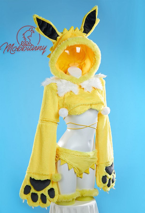 ポケモン サンダースコスプレ  可愛い ホームウェア 獣爪手袋付き