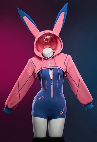 D.Va コスプレ セクシー サイバー風 ボディースーツ