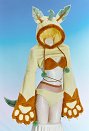 ポケモン リーフィア コスプレ ホームウェア 獣爪付き