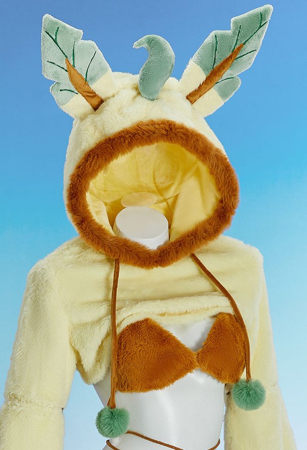 ポケモン リーフィア コスプレ ホームウェア 獣爪付き