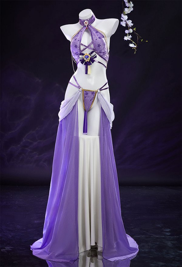 原神 雷電将軍 コスプレ 踊り子 ドレス