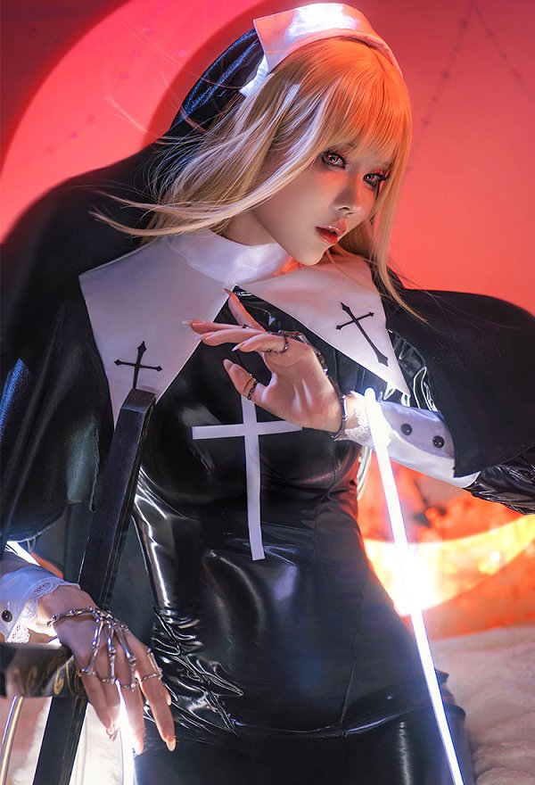 修道女 シスター セクシー コスプレ ボディースーツ