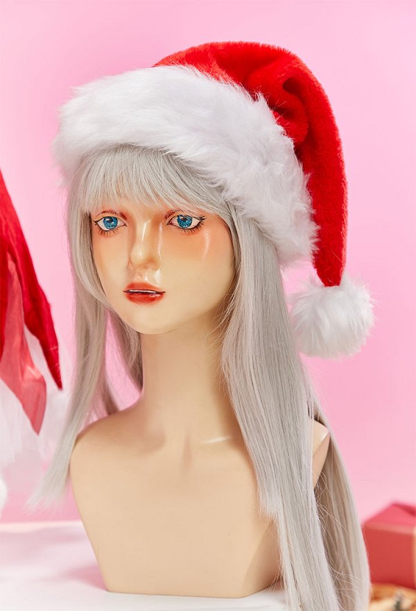 クリスマス コスチューム エルフ コスプレ 赤色 ドレス