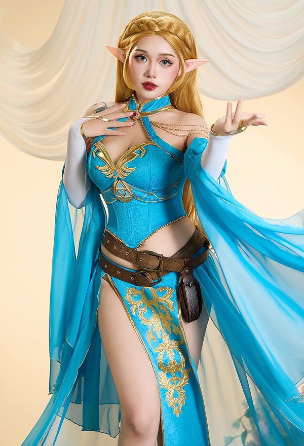 ゼルダ姫 同人 ダンサー コスプレ ドレス