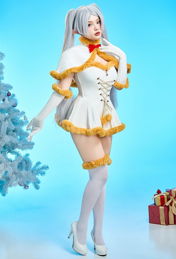 葬送のフリーレン フリーレン セクシー コスプレ クリスマス コスチューム 葬送のフリーレン フリーレン セクシー コスプレ クリスマス コスチューム