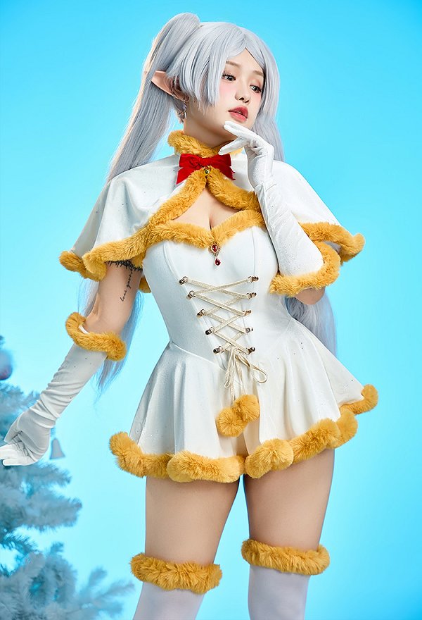 葬送のフリーレン フリーレン セクシー コスプレ クリスマス コスチューム 葬送のフリーレン フリーレン セクシー コスプレ クリスマス コスチューム