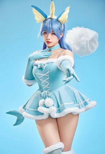 ポケモン シャワーズ セクシー コスプレ 冬 ドレス