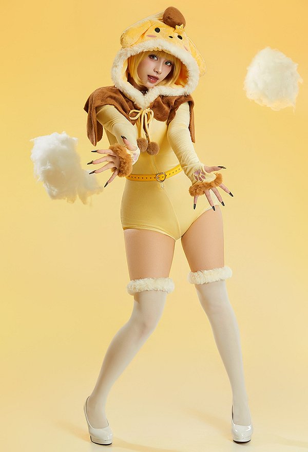 サンリオ ポムポムプリン セクシー コスプレ ホームウェア