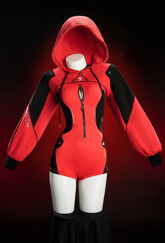デッドプール セクシー コスプレ サイバー風 ボディースーツ
