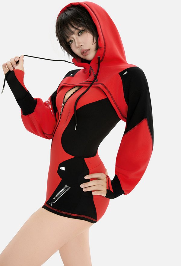 デッドプール セクシー コスプレ サイバー風 ボディースーツ デッドプール セクシー コスプレ サイバー風 ボディースーツ