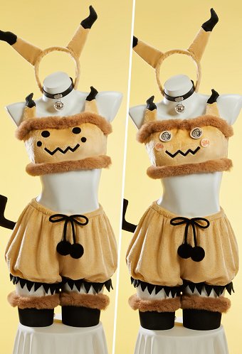 ポケモン ミニキュウ セクシー コスプレ ビキニセット ぬいぐるみ