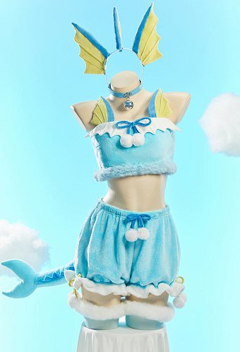 ポケットモン シャワーズ セクシー コスプレ ビキニセット 着ぐるみ