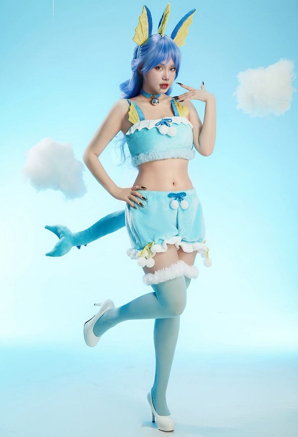 ポケットモン シャワーズ セクシー コスプレ ビキニセット 着ぐるみ