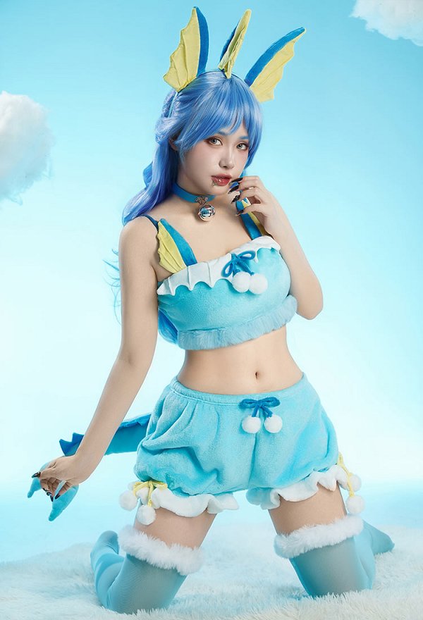 ポケットモン シャワーズ セクシー コスプレ ビキニセット 着ぐるみ