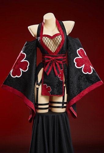 暁 紅雲 セクシー 和風 ワイドスリーブ ワンピース