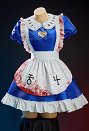 アリス マッドネス・リターンズ セクシー コスプレ 血痕 プリント ワンピース