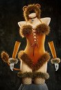 ライオン セクシー コスチューム セット ベルベット ボディスーツ