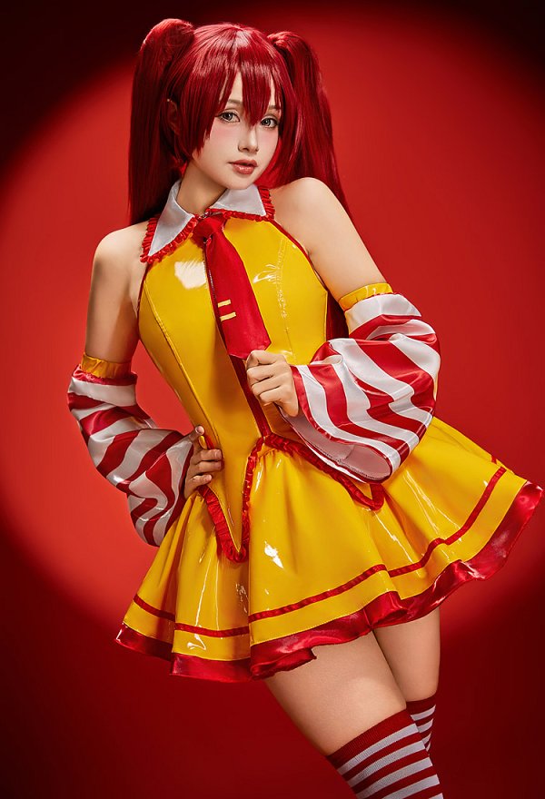 ミク マクドナルド 派生 セクシー メイド コスプレ ミク マクドナルド 派生 セクシー メイド コスプレ